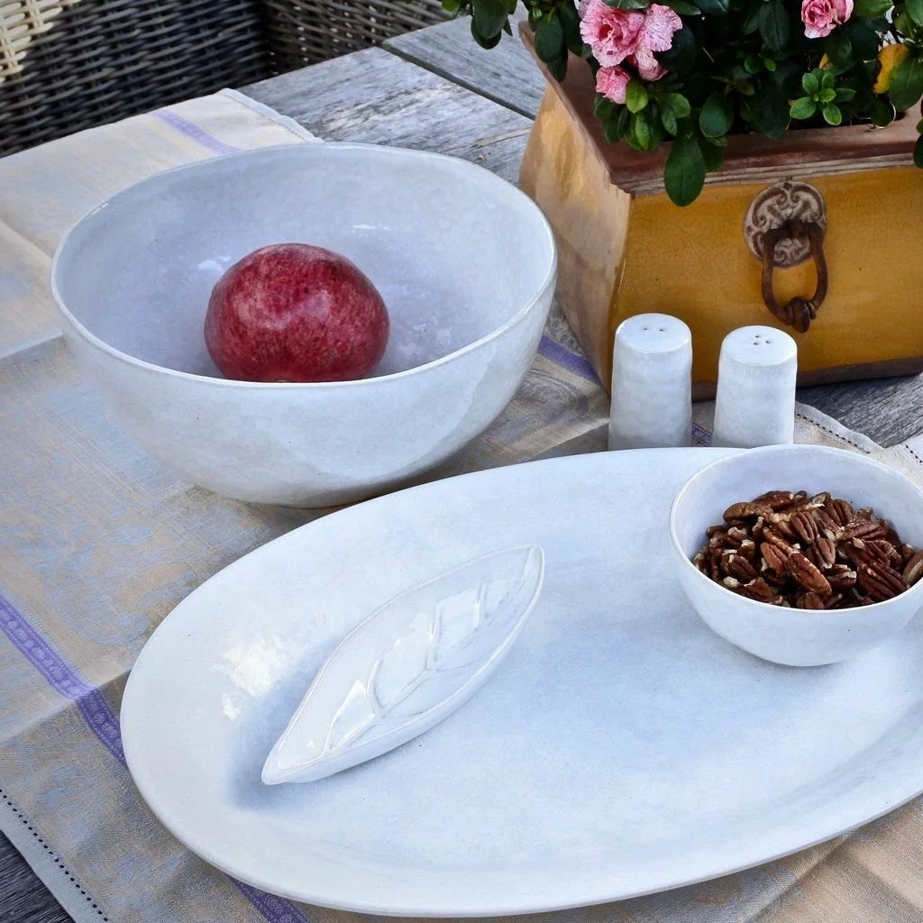 Carmel Ceramica Cozina 10" Large Serving Bowl | White - Image 3