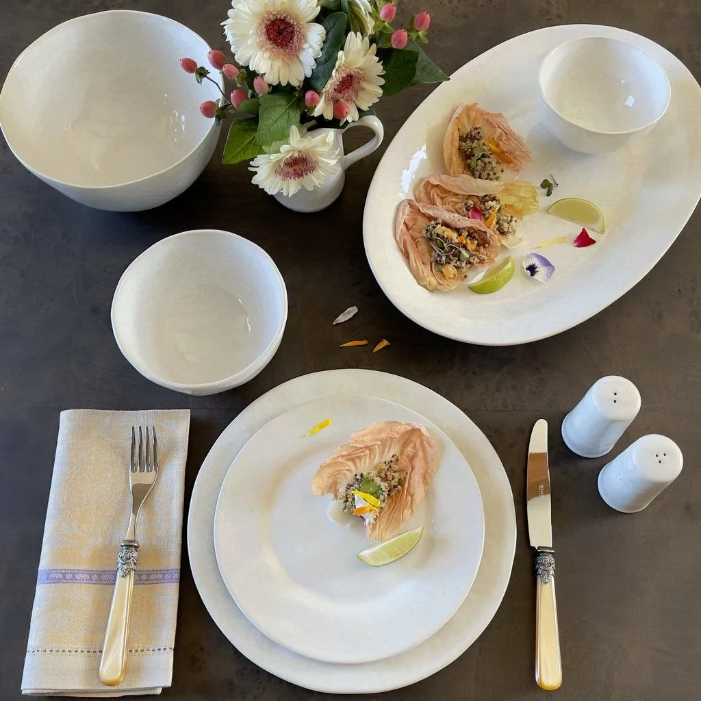 Carmel Ceramica Cozina Salt & Pepper Set | White - Image 4