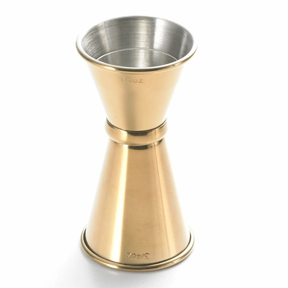 Mercer Barfly 0.5oz X 0.75oz Japanese Style Jigger | Gold Plated - Image 2