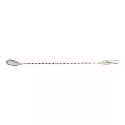 Mercer Barfly 12.4" Bar Spoon With Fork | Stainless Steel