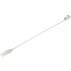 Mercer Barfly 15.75" Bar Spoon With Fork | Stainless Steel