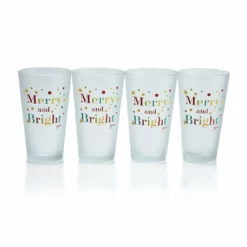 Fiesta® 16oz Cooler Glassware (Set Of 4) | Frosted Merry & Bright