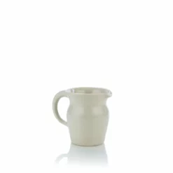 Martinez Pottery Hand Turned Stoneware Belly Creamer | Natural