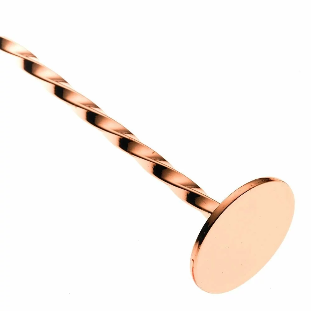Mercer Barfly 11.8" Bar Spoon With Muddler | Copper Plated - Image 2