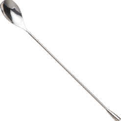 Mercer Barfly 12" Angled Bar Spoon Solid Shaft | Stainless Steel