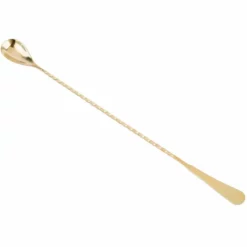 Mercer Barfly 13.2" Japanese-Style Bar Spoon | Gold Plated