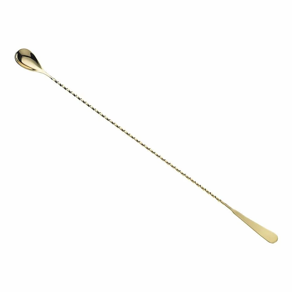 Mercer Barfly 17.1" Japanese-Style Bar Spoon | Gold Plated