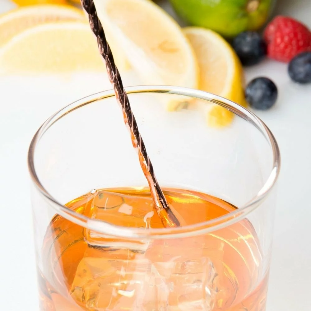 Mercer Barfly 15.75" Classic Bar Spoon | Copper Plated - Image 4