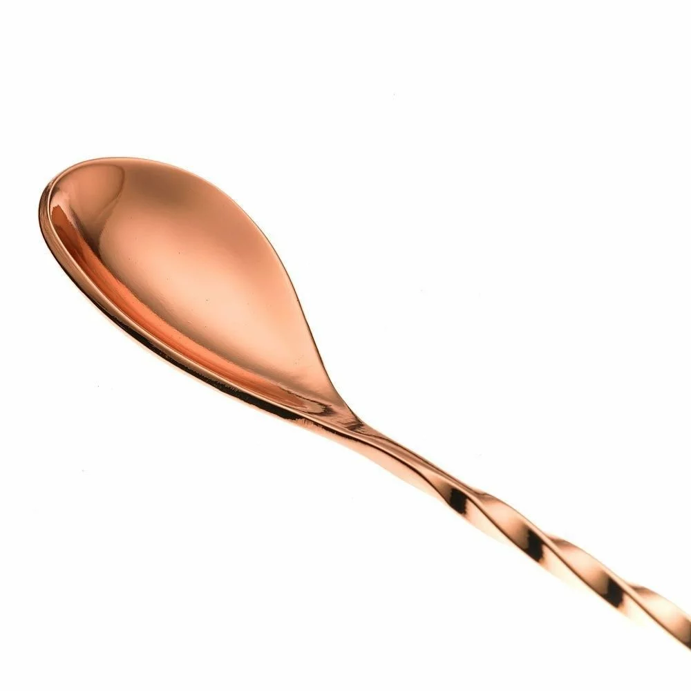 Mercer Barfly 12.4" Bar Spoon With Fork | Copper Plated - Image 3