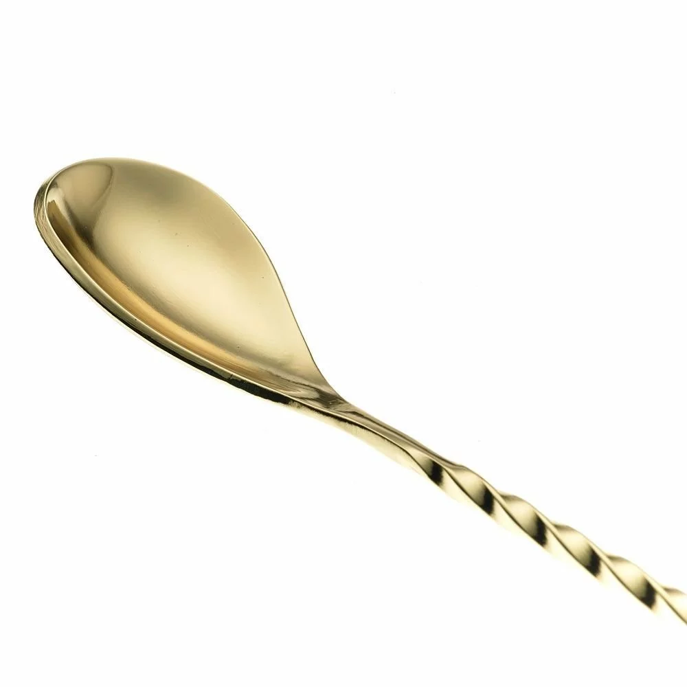 Mercer Barfly 13.2" Japanese-Style Bar Spoon | Gold Plated - Image 3