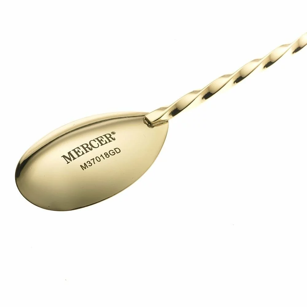 Mercer Barfly 15.75" Bar Spoon With Muddler | Gold Plated - Image 4