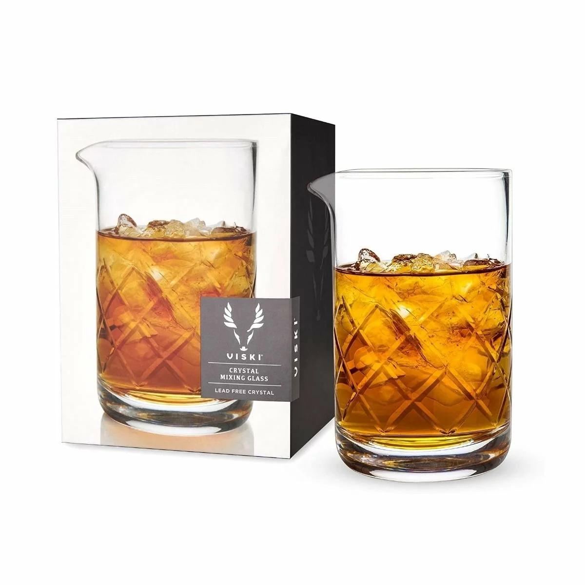 Viski® Professional Lead-Free Crystal Mixing Glass - Image 4