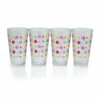 Fiesta® 16oz Cooler Glassware (Set Of 4) | Frosted Multi-Color Dots