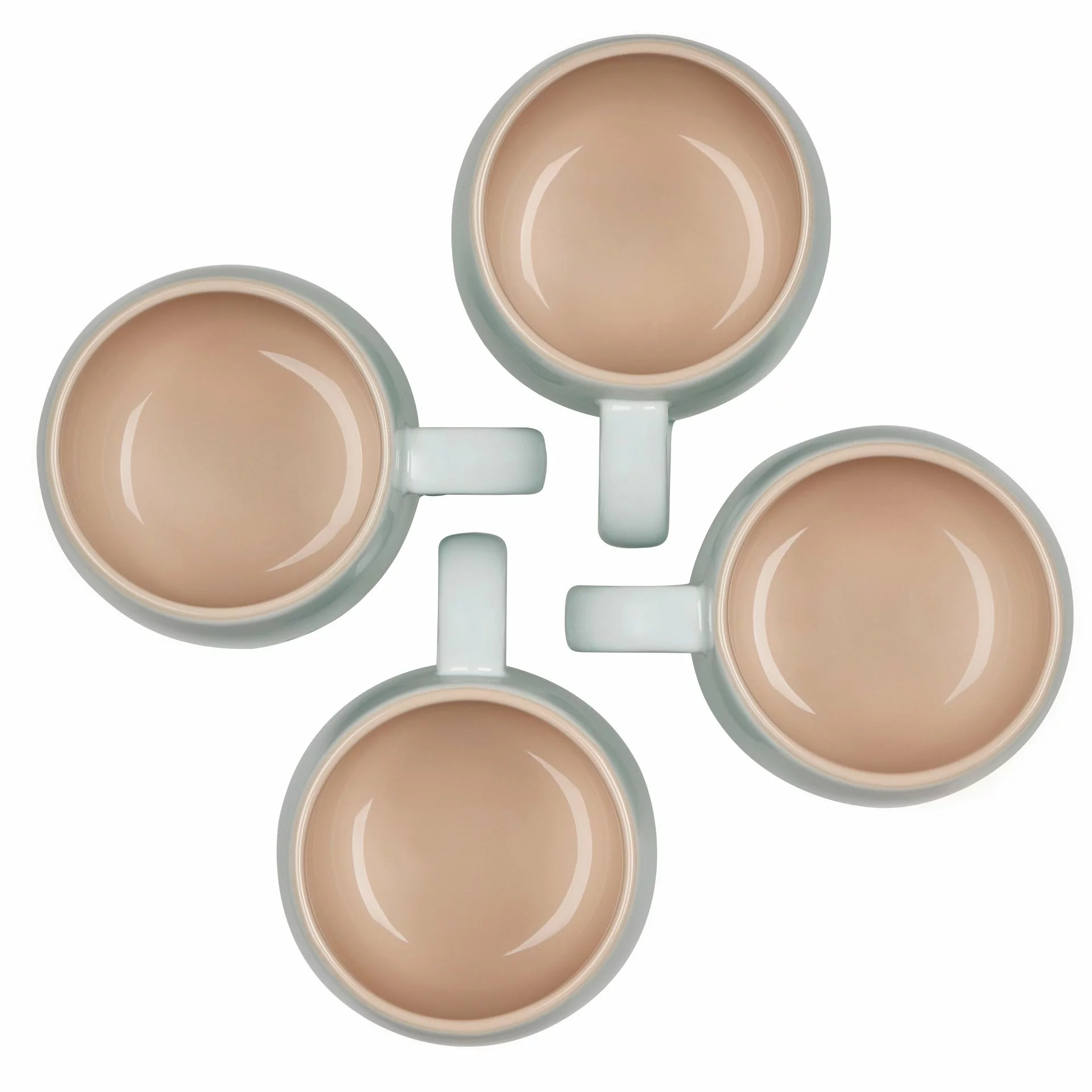 Le Creuset 13oz Heritage Mugs (Set Of 4) | Ice Green - Image 3