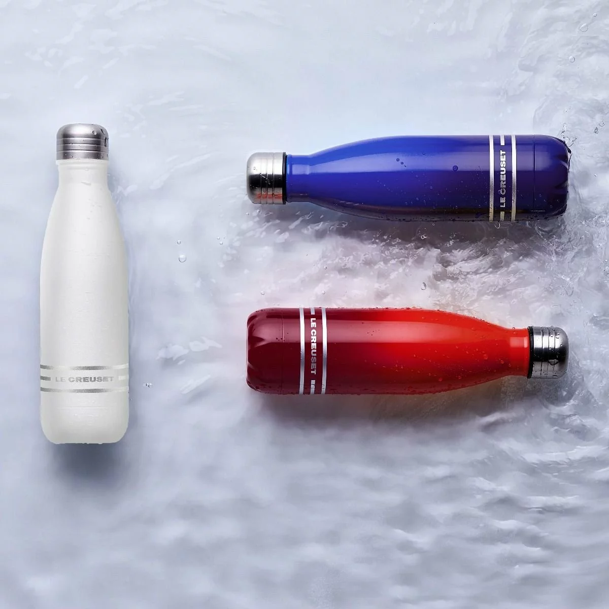 Le Creuset Stainless Steel Hydration Bottle | Matte White - Image 4