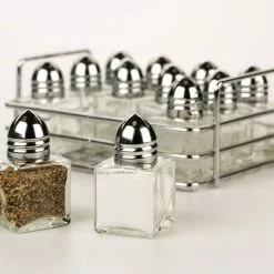 RSVP International RSVP Salt And Pepper Shakers W/ Rack
