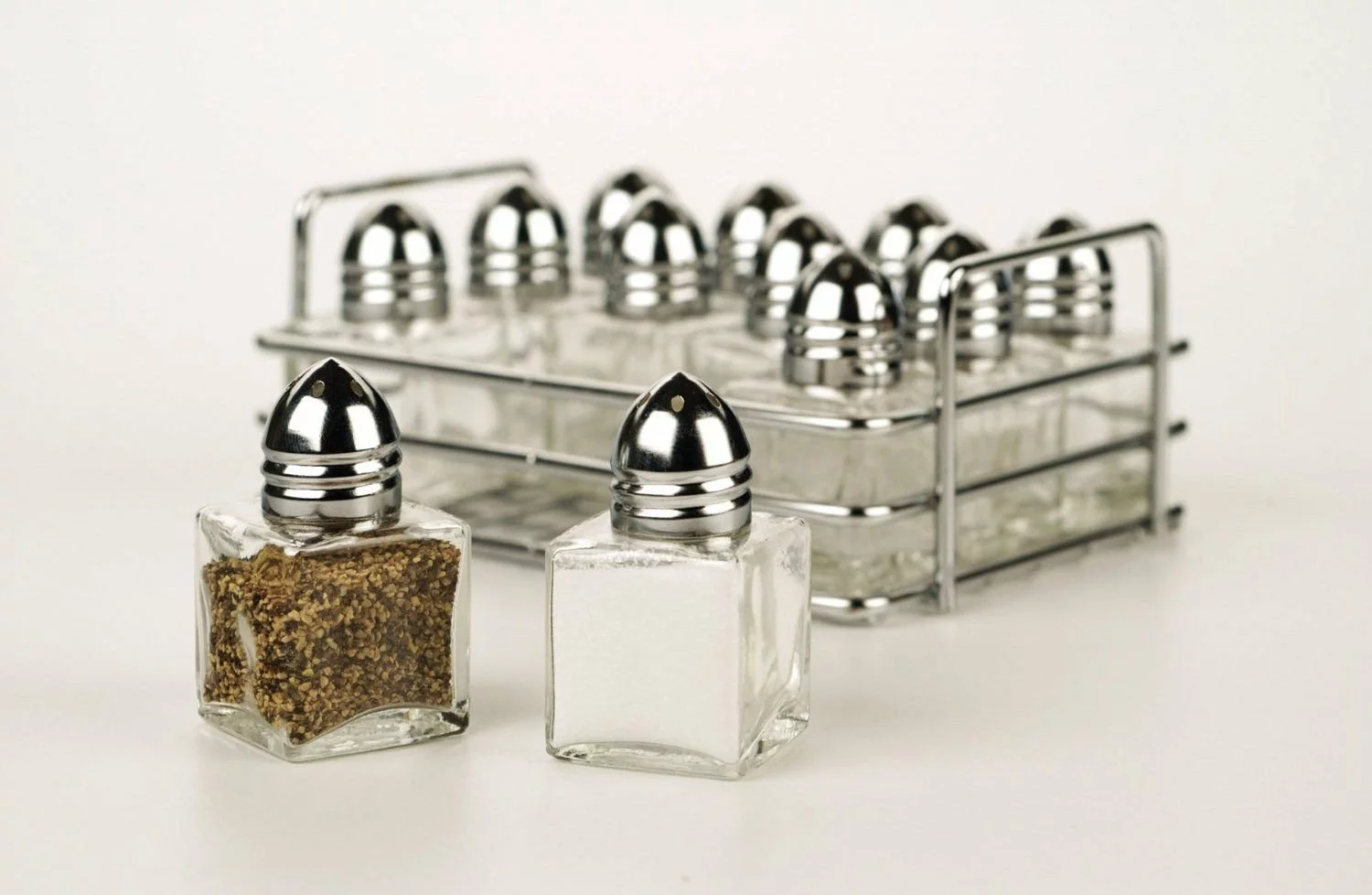 RSVP International RSVP Salt And Pepper Shakers W/ Rack