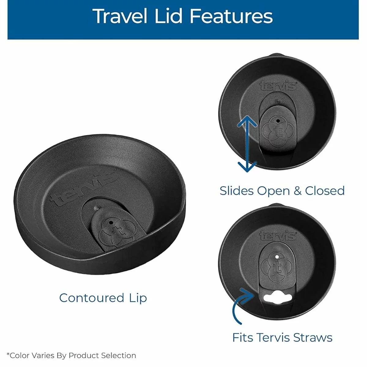 Tervis® Travel Lid | Fits 16oz Tumblers - Brown - Image 2