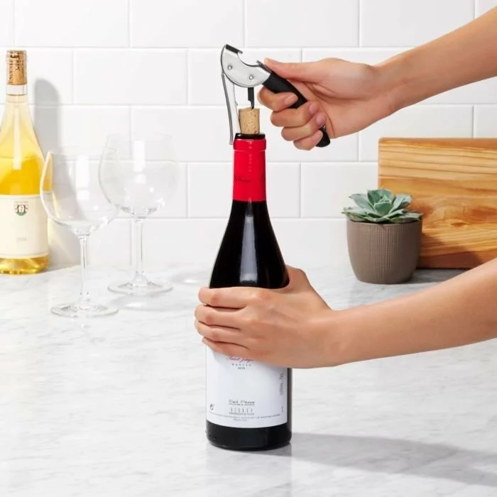 OXO SteeL Double Lever Waiter's Corkscrew - Image 2