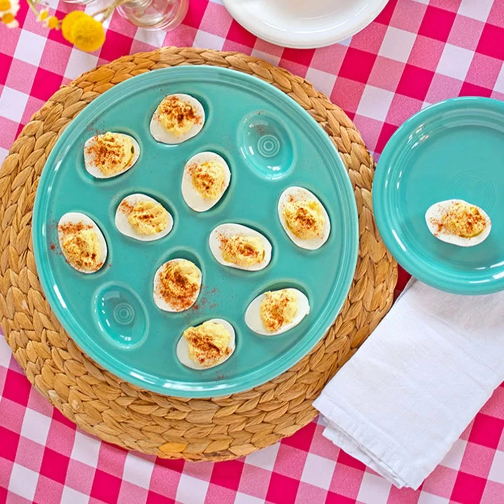 Fiesta® Egg Plate/Tray | Turquoise - Image 3