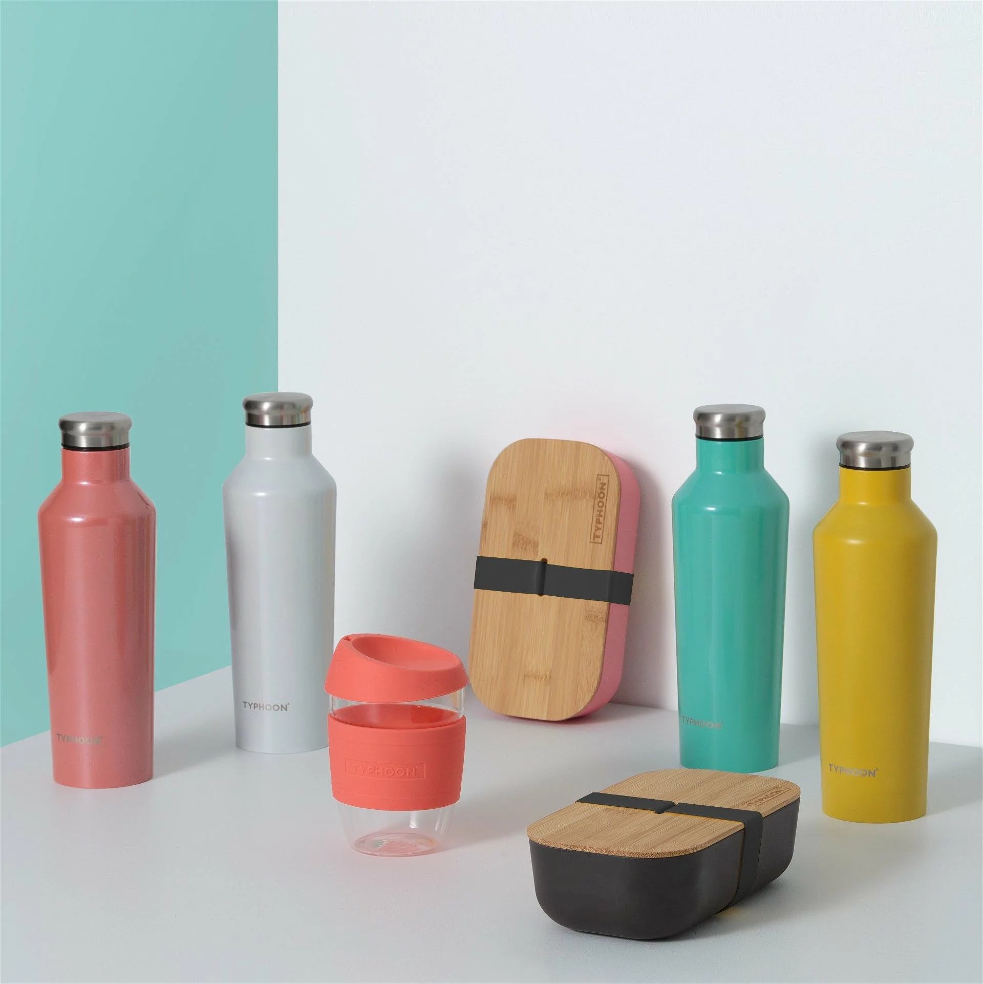 Typhoon PURE 13.5oz Reusable Glass Coffee Cup | Pink - Image 4